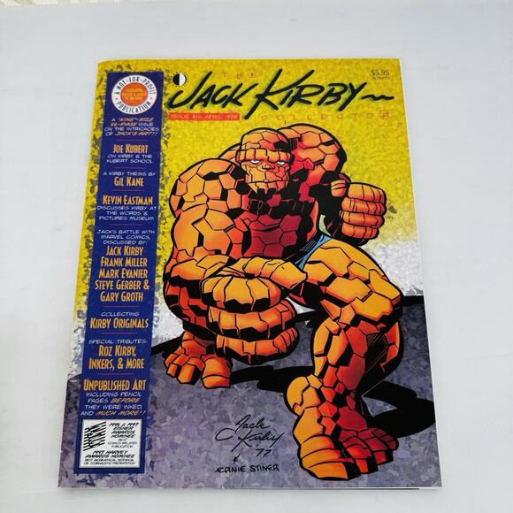 The Jack Kirby Collector Magazine #19 Thing W/ Alex Ross Painted Capt Back Cover - Picture 1 of 6